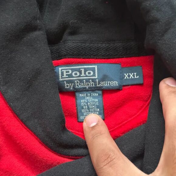 Vintage Polo Ralph Lauren Snow Polo Challenge Cup Italia Shawl Sweater Sz XXL - Picture 3 of 4